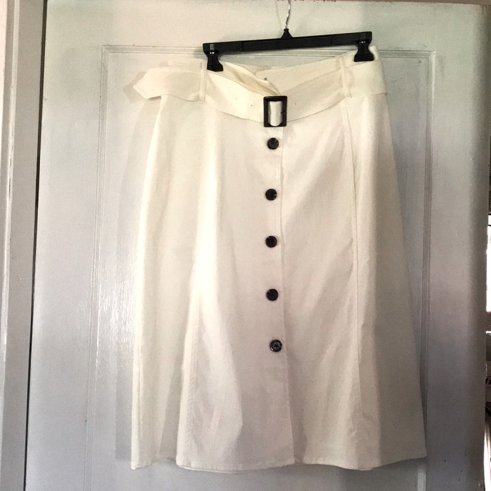 Mid calf skirt belted Worthington